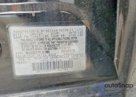 2015 Nissan Versa Note S z USA, uszkodzony, nr VIN 3N1CE2CP7FL361985